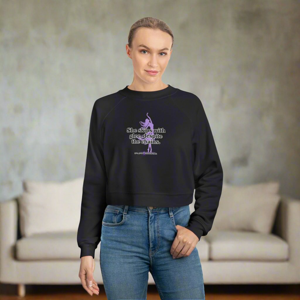 She Skips with Glee Women's Cropped Fleece Pullover - EpiAl's Shop