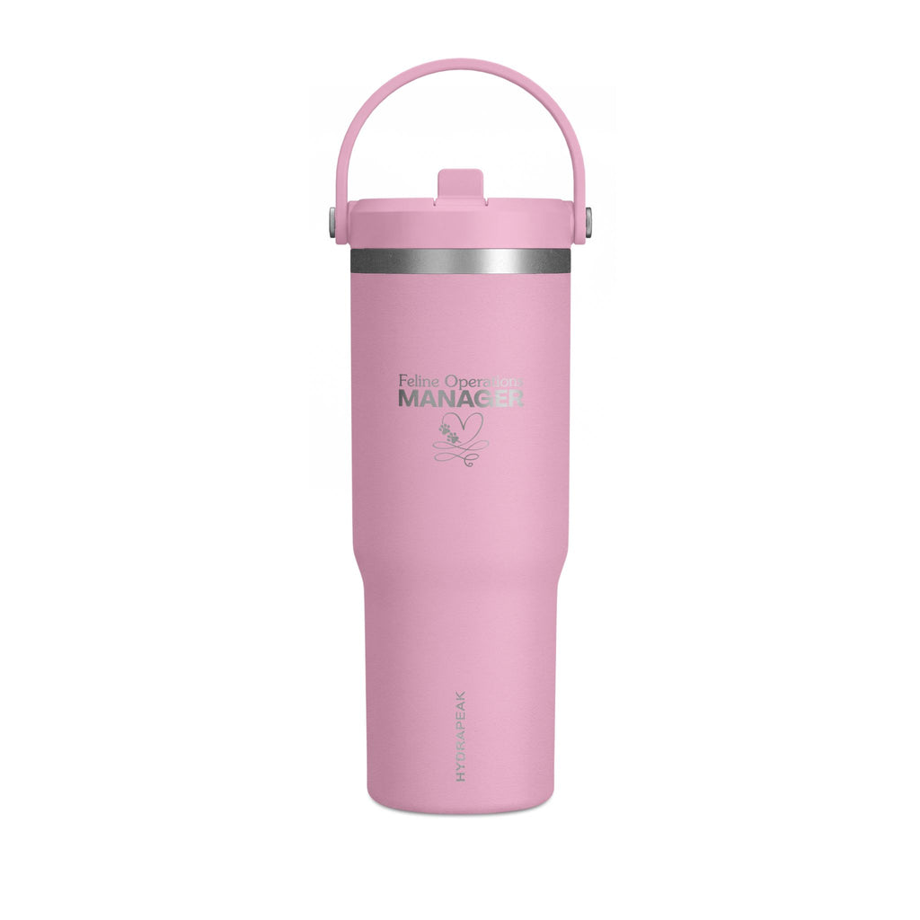 Feline Operations Manager Engraved 32 oz Insulated Tumbler