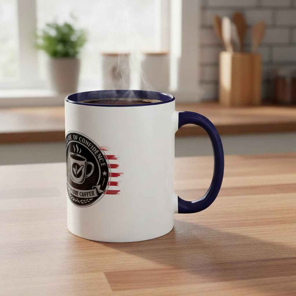 Office of Morning Compliance Coffee Mug – “Step One: Coffee” Official Seal Cup