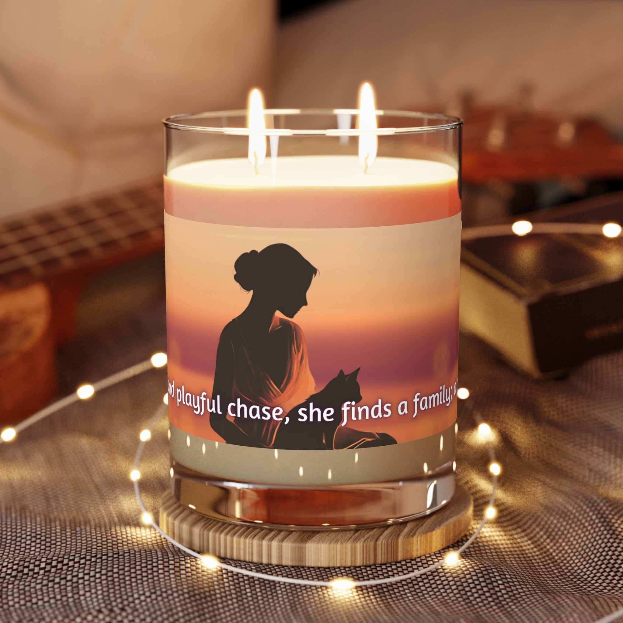 Photo depicting the ​Cat Lady Family Scented Candle - Full Glass, 11oz from EpiAl's Shop.