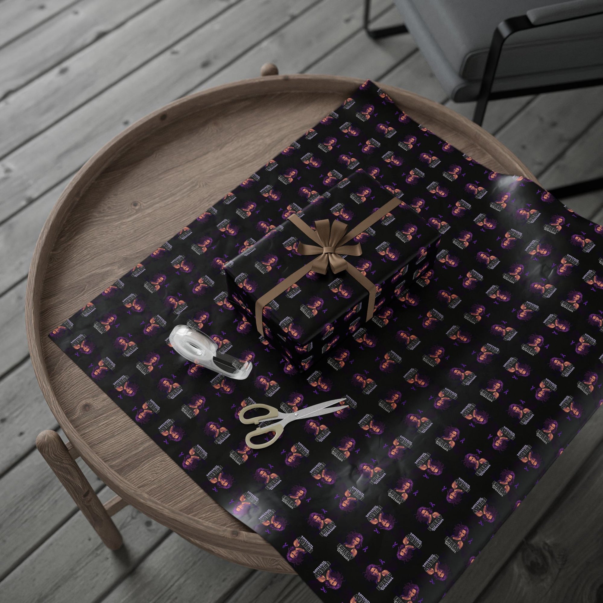 Epilepsy Warrior Woman Wrapping Paper