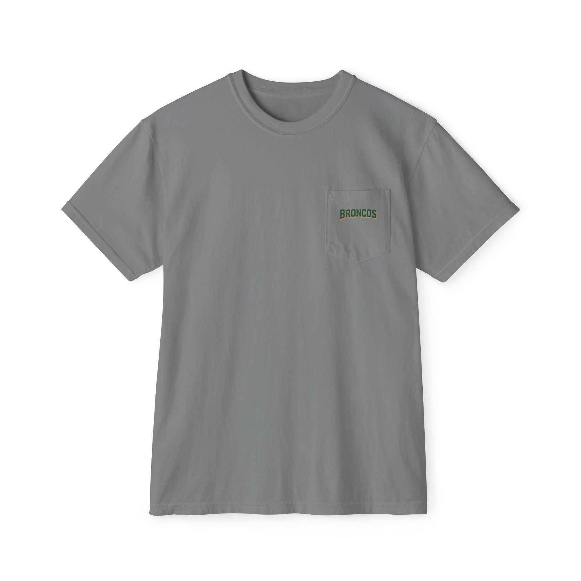 Trendy HP Broncos Unisex Garment-Dyed Pocket T-Shirt