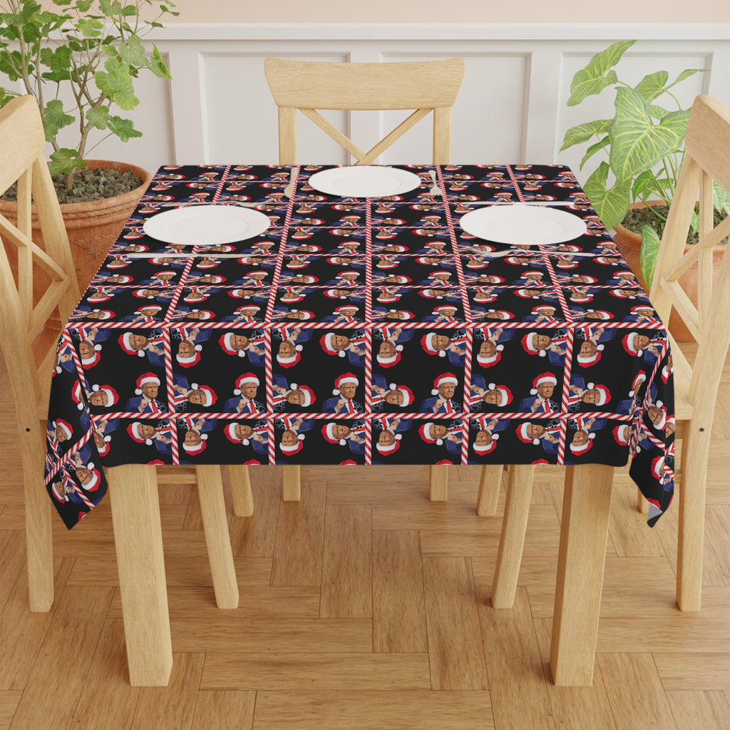 Santa Trump Novelty Christmas Tablecloth