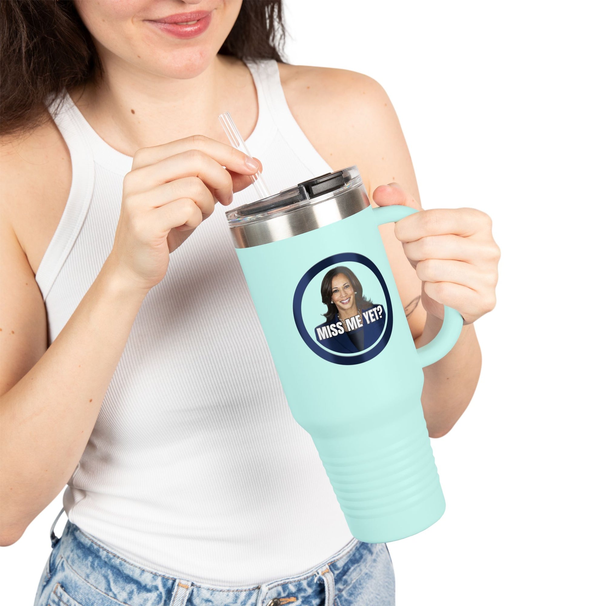 Insulated Travel Mug - 40oz "Miss Me Yet?" - Perfect Gift for Coffee Lovers