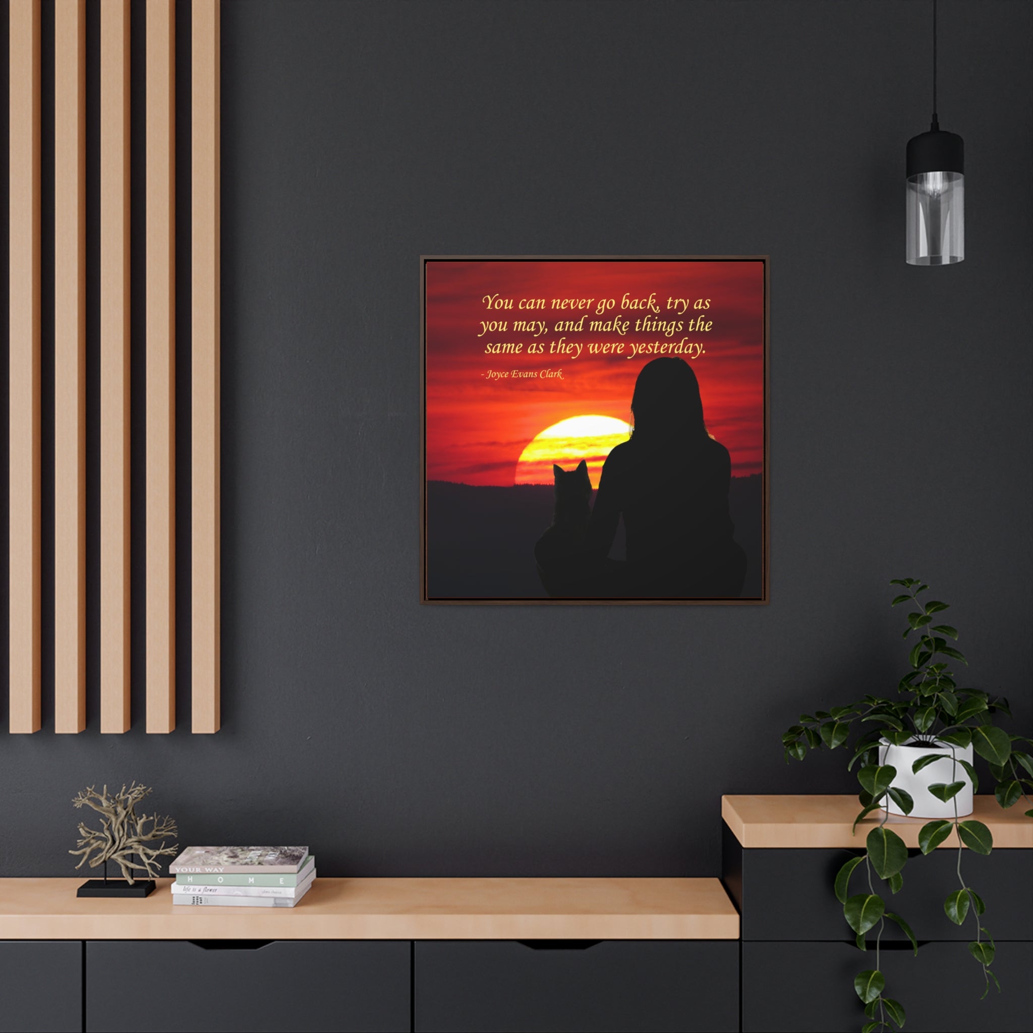 Photo depicting the ​Try As You May Gallery Canvas Wraps, Square Frame from EpiAl's Shop.