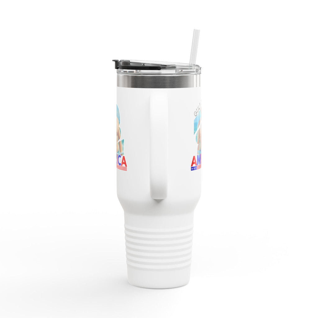 Trump's Gulf of America Insulated Travel Mug - 40oz Printify