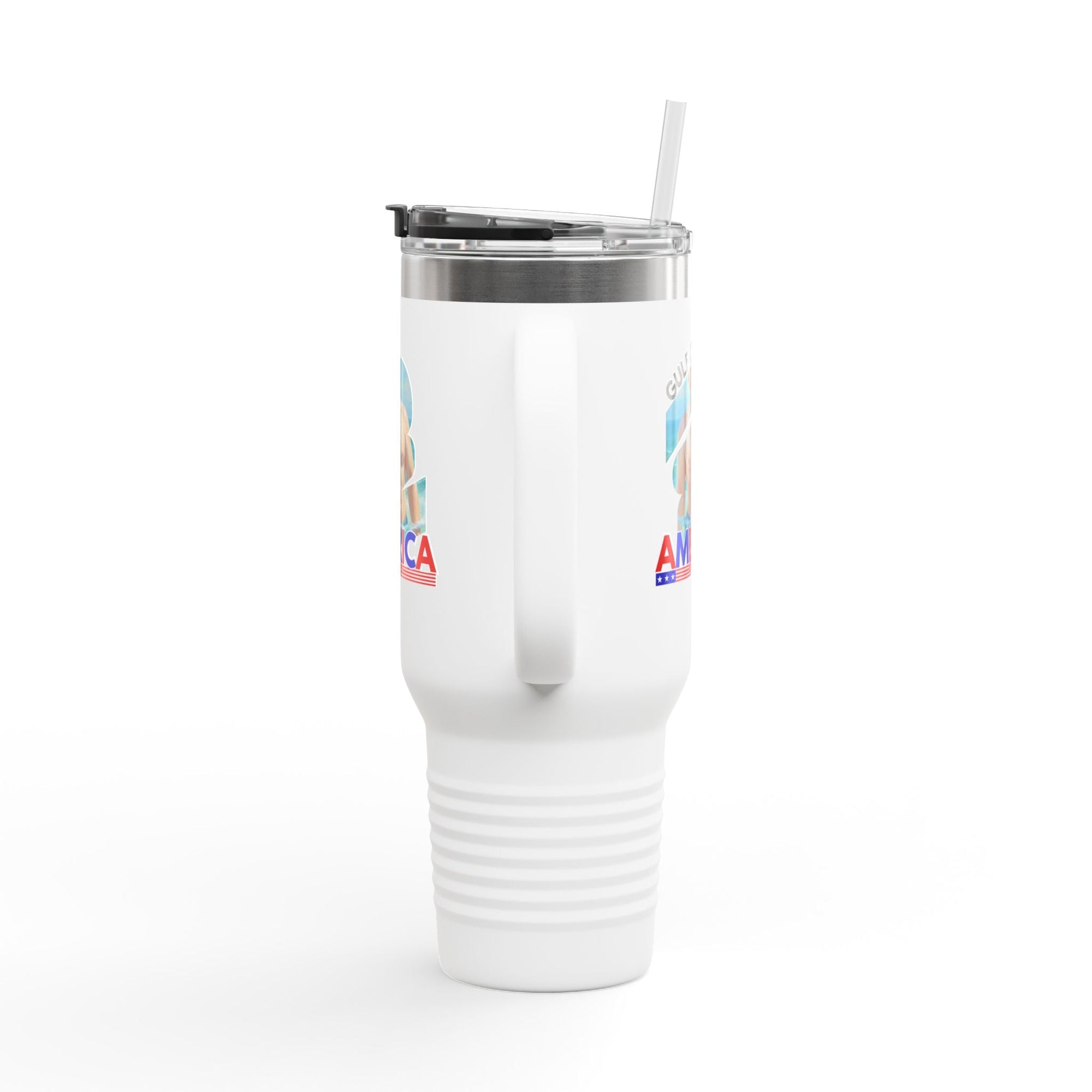 Trump's Gulf of America Insulated Travel Mug - 40oz Printify