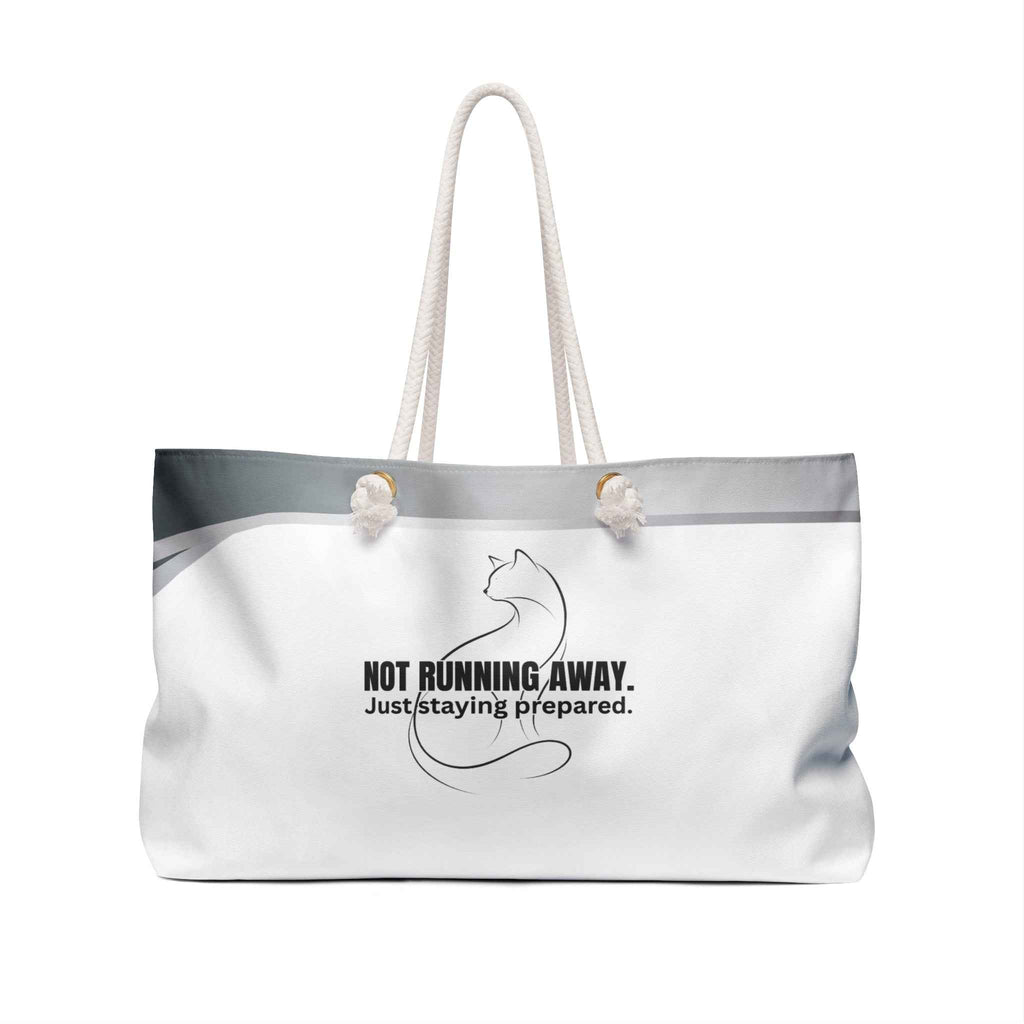 Not Running Away Weekender Bag