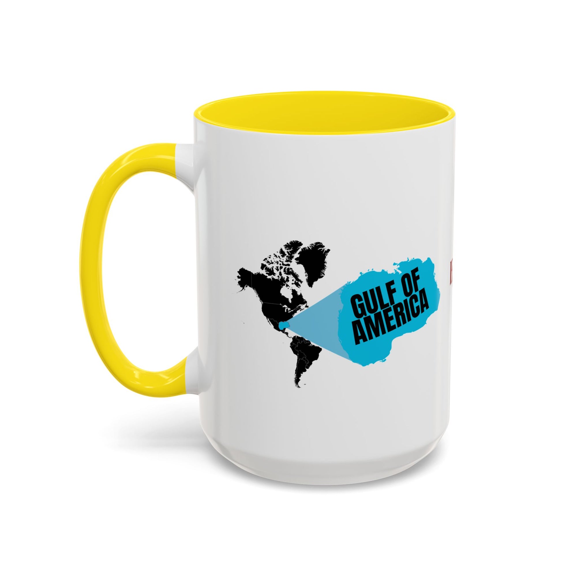 American Gulf Map Accent Coffee Mug
