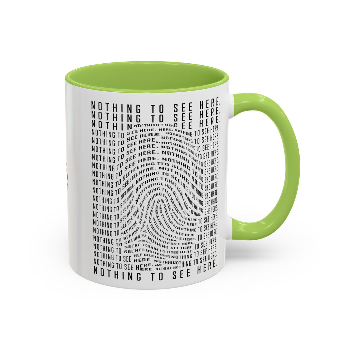Nothing to See Here Mug | Hidden Fingerprint True Crime & Social Media Coffee Cup (11/15oz)