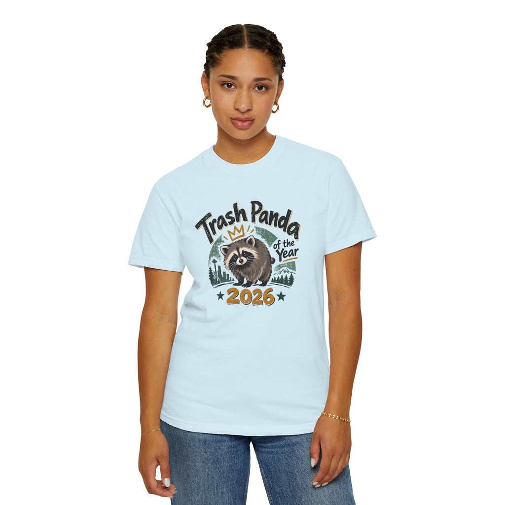 Trash Panda of the Year 2026 Garment-Dyed T-Shirt | Jimothy-Inspired Raccoon Tee