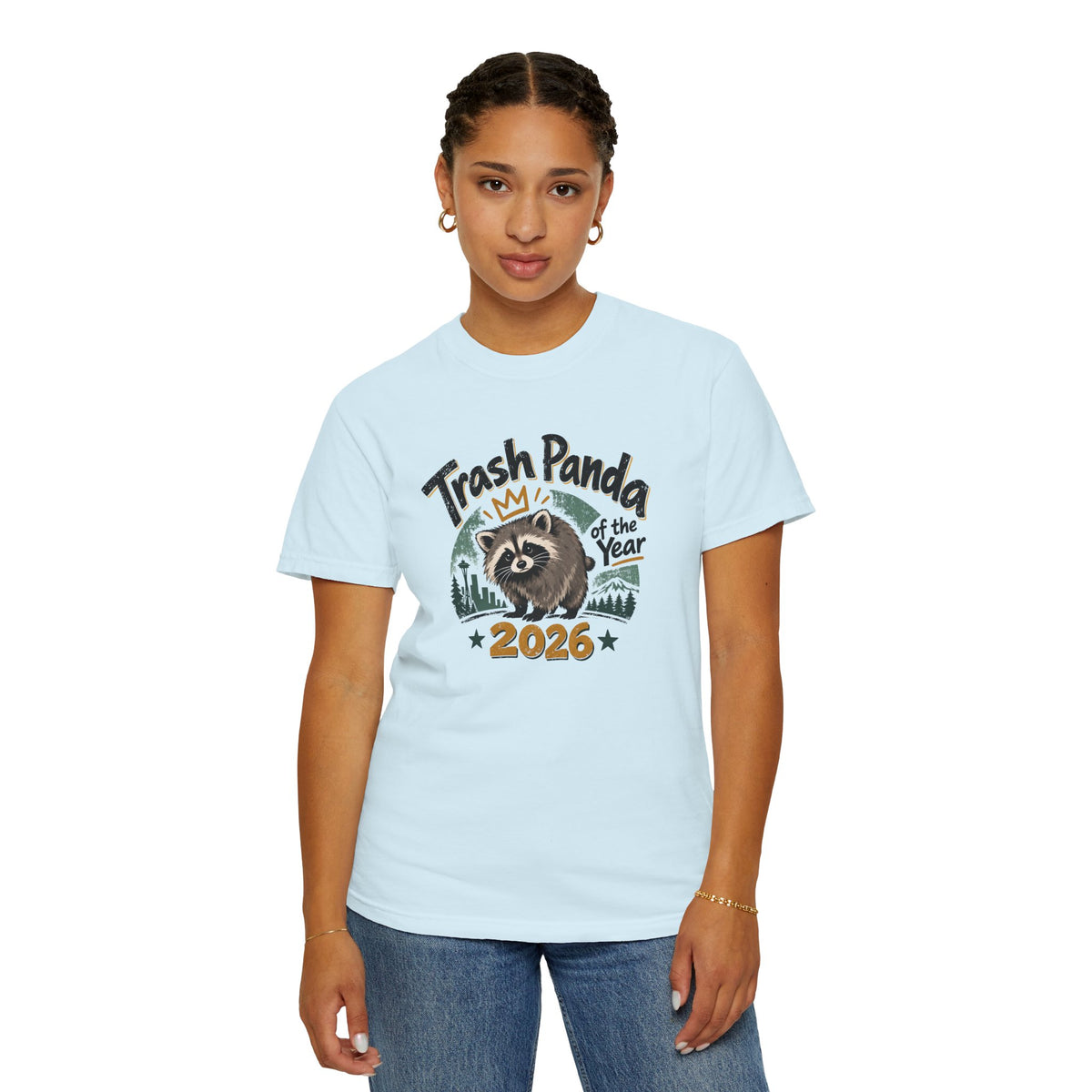Trash Panda of the Year 2026 Garment-Dyed T-Shirt | Jimothy-Inspired Raccoon Tee