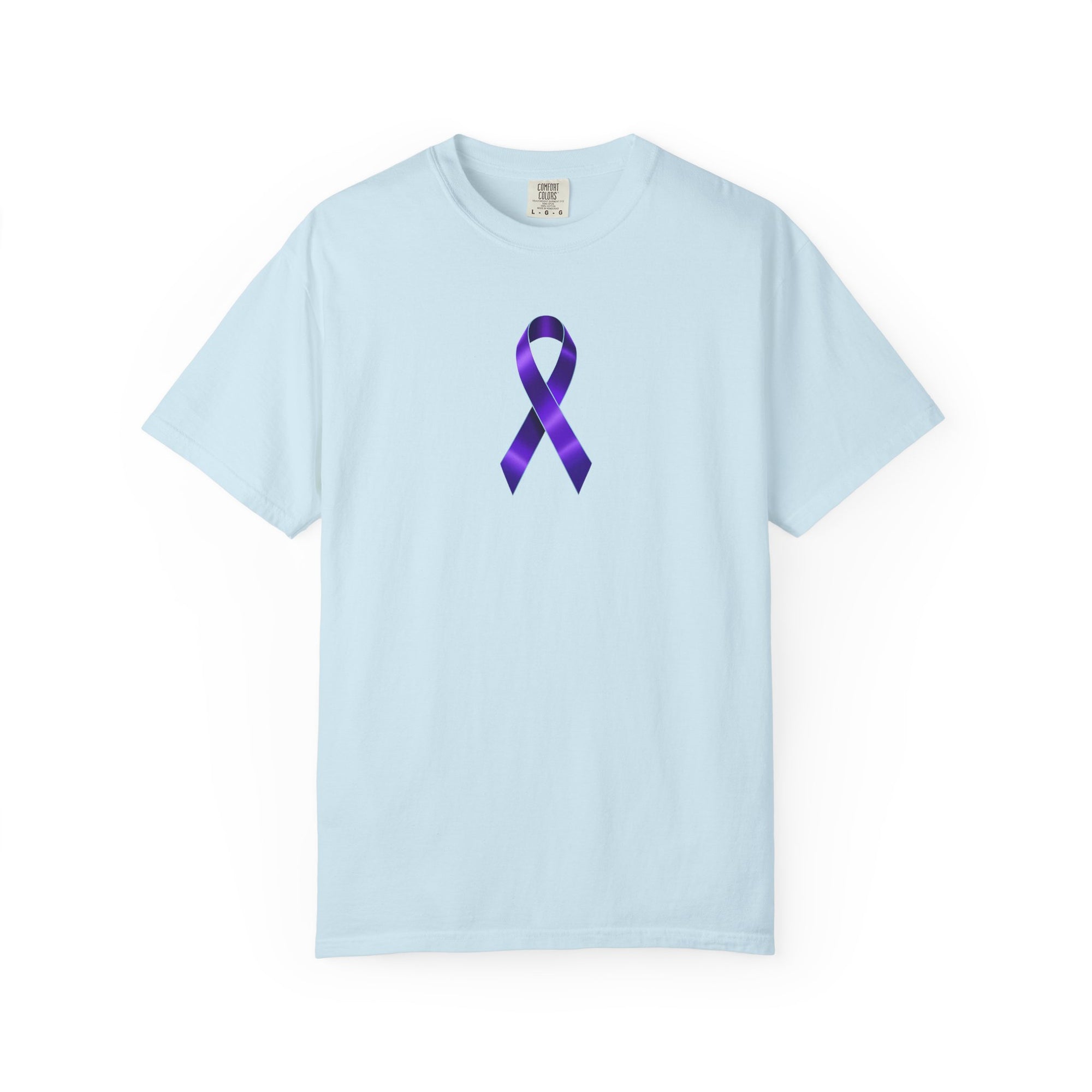 Solitary Purple Ribbon Awareness T-Shirt