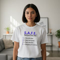 S.A.F.E. Seizure First Aid T-Shirt – Epilepsy Awareness Education Tee