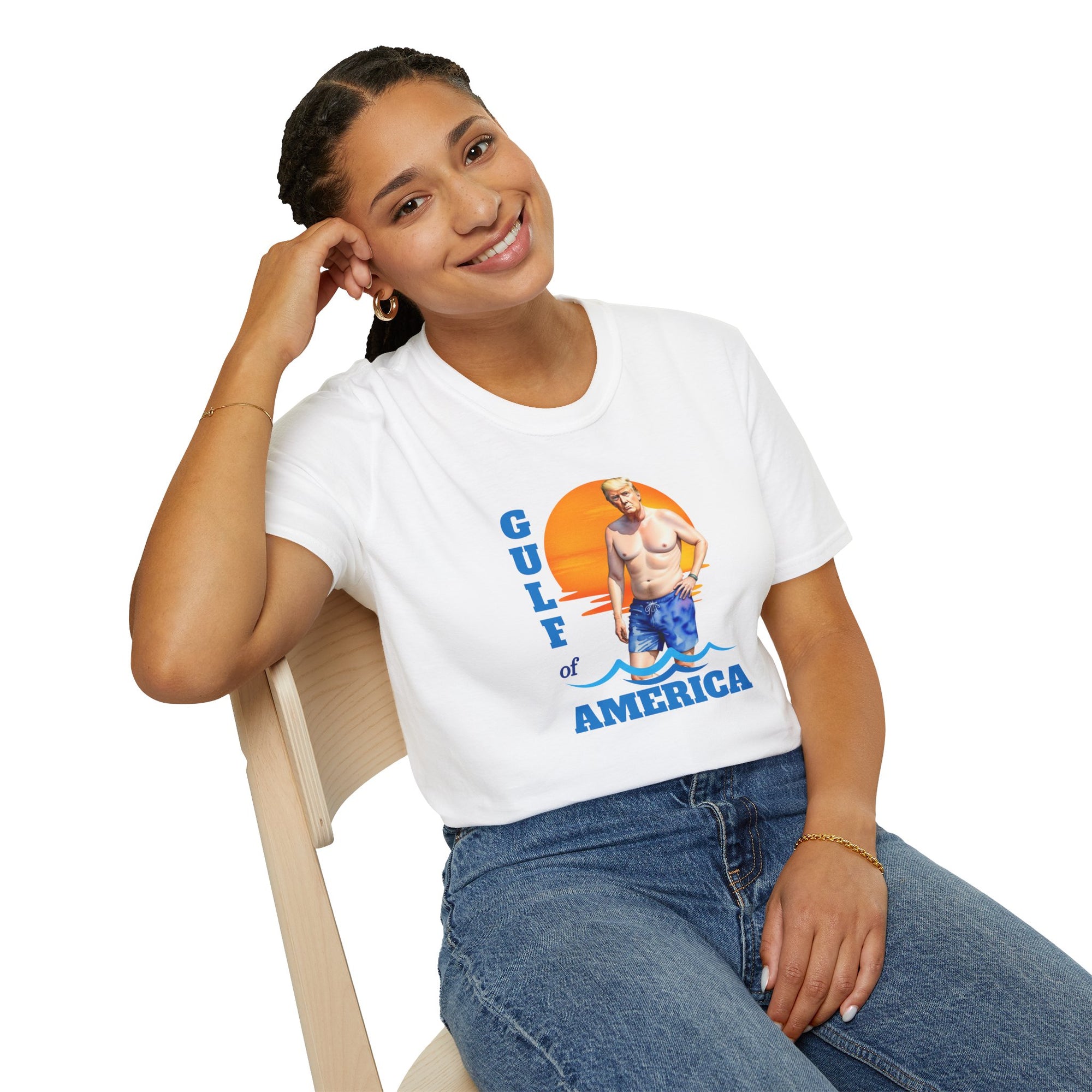 Trump's American Gulf Vintage T-Shirt - Unisex Softstyle Beachwear