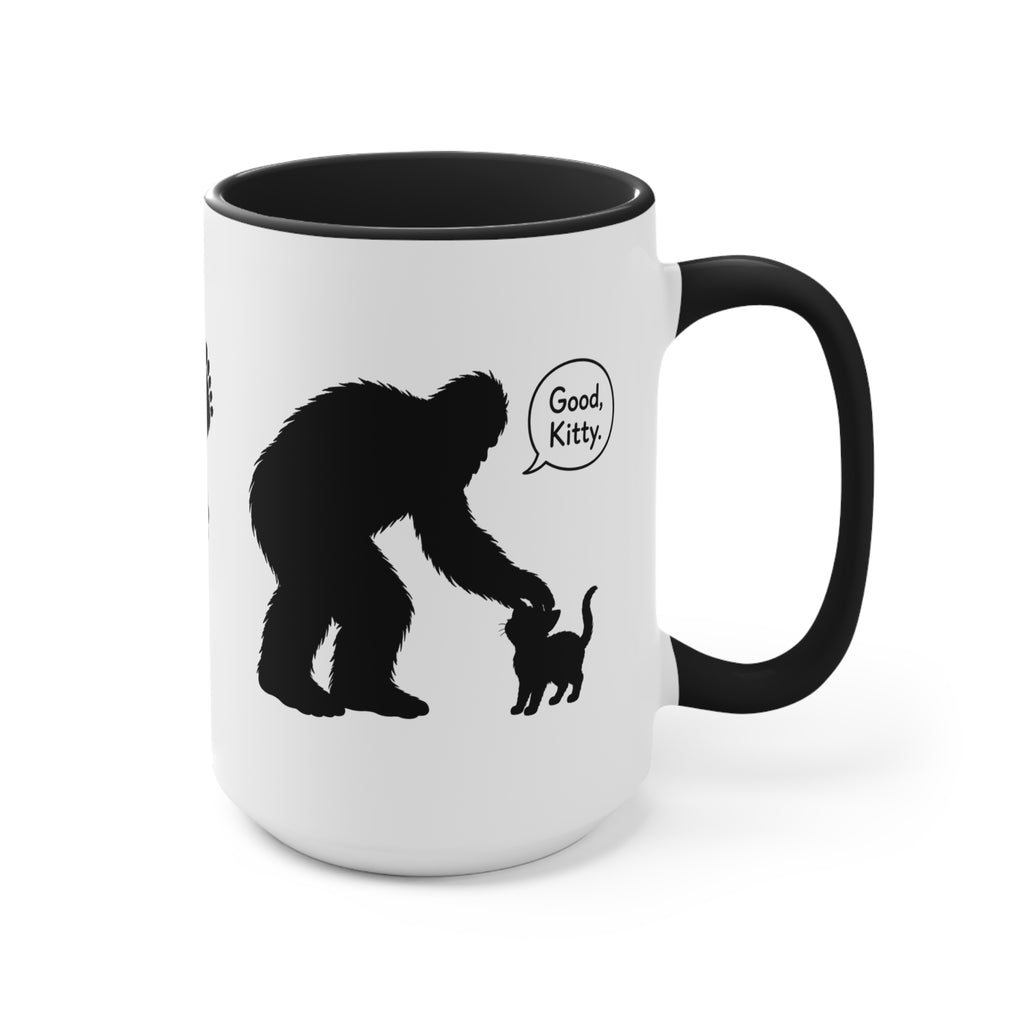 Sasquatch & Cat “Good, Kitty” Accent Mug