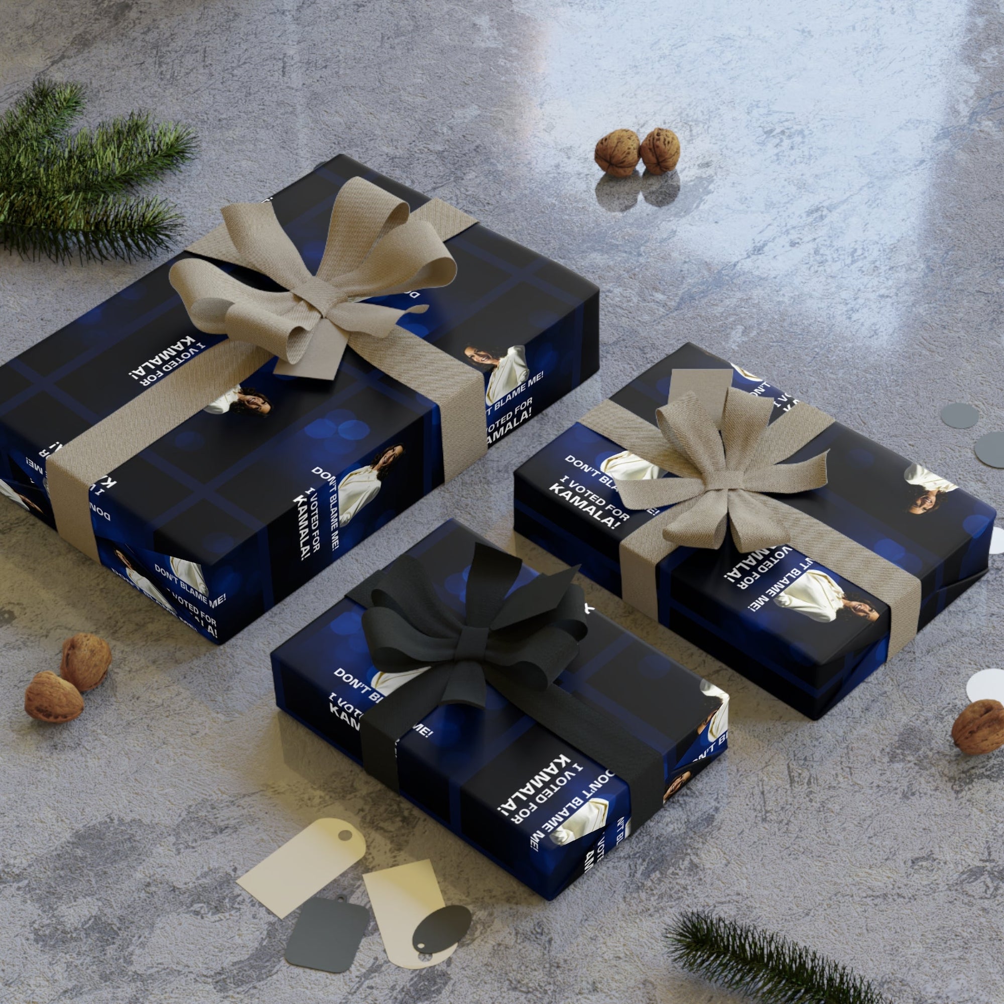 Kamala Gift Wrapping Paper Roll - Unique Design for Any Occasion Printify