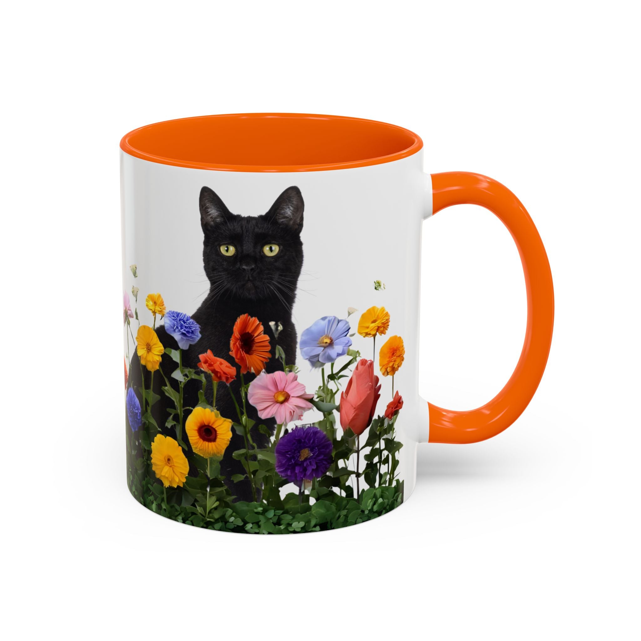 Floral Cats Coffee Mug - 11 oz/15 oz