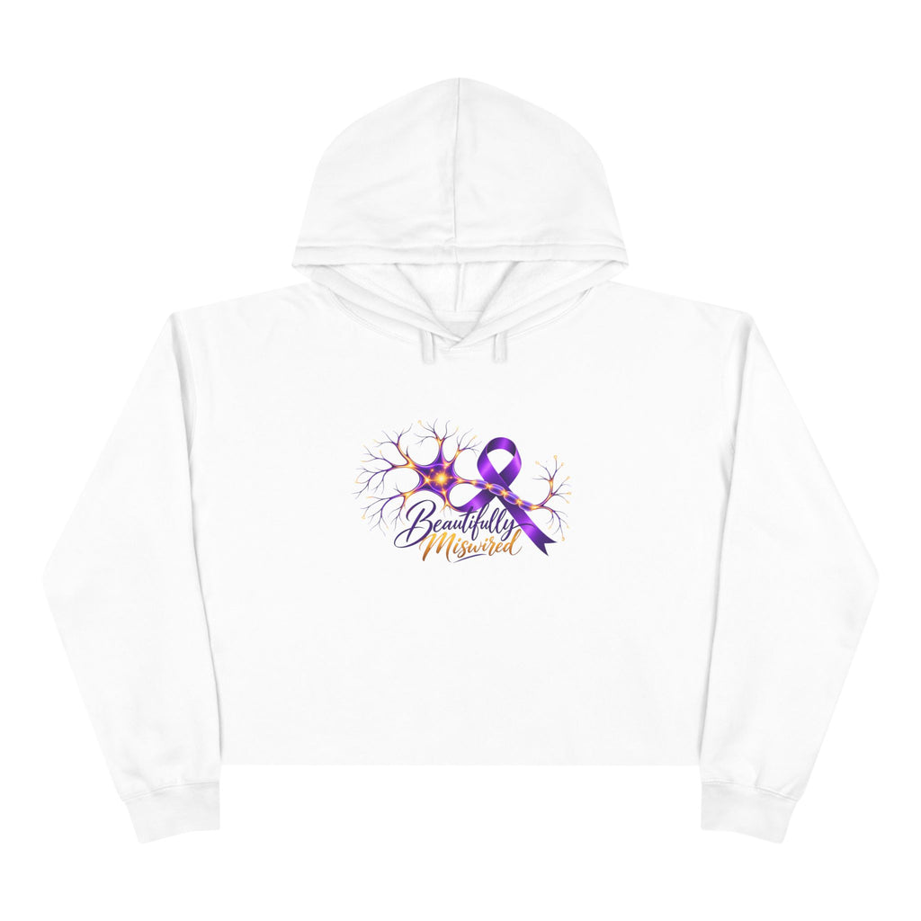Beautifully Miswired Epilepsy Awareness Women's Cropped Hoodie