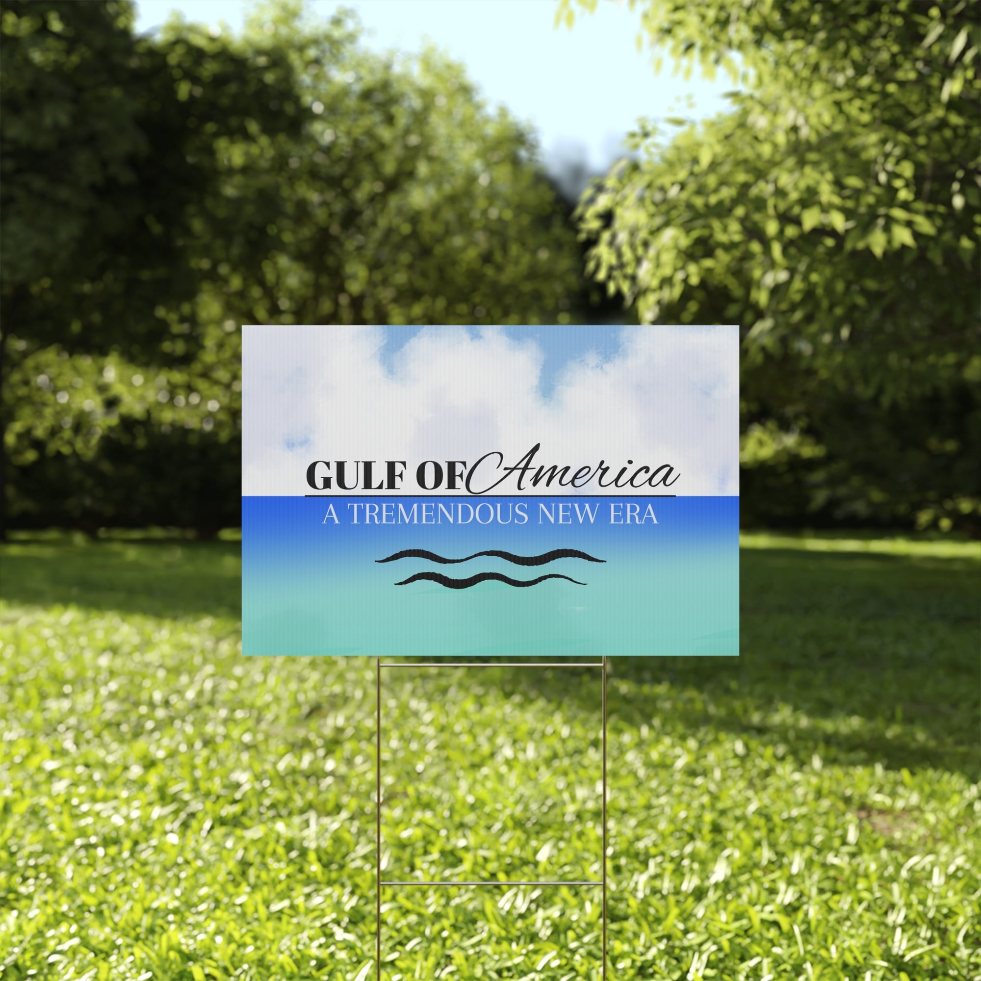 American Gulf Plastic Yard Sign
