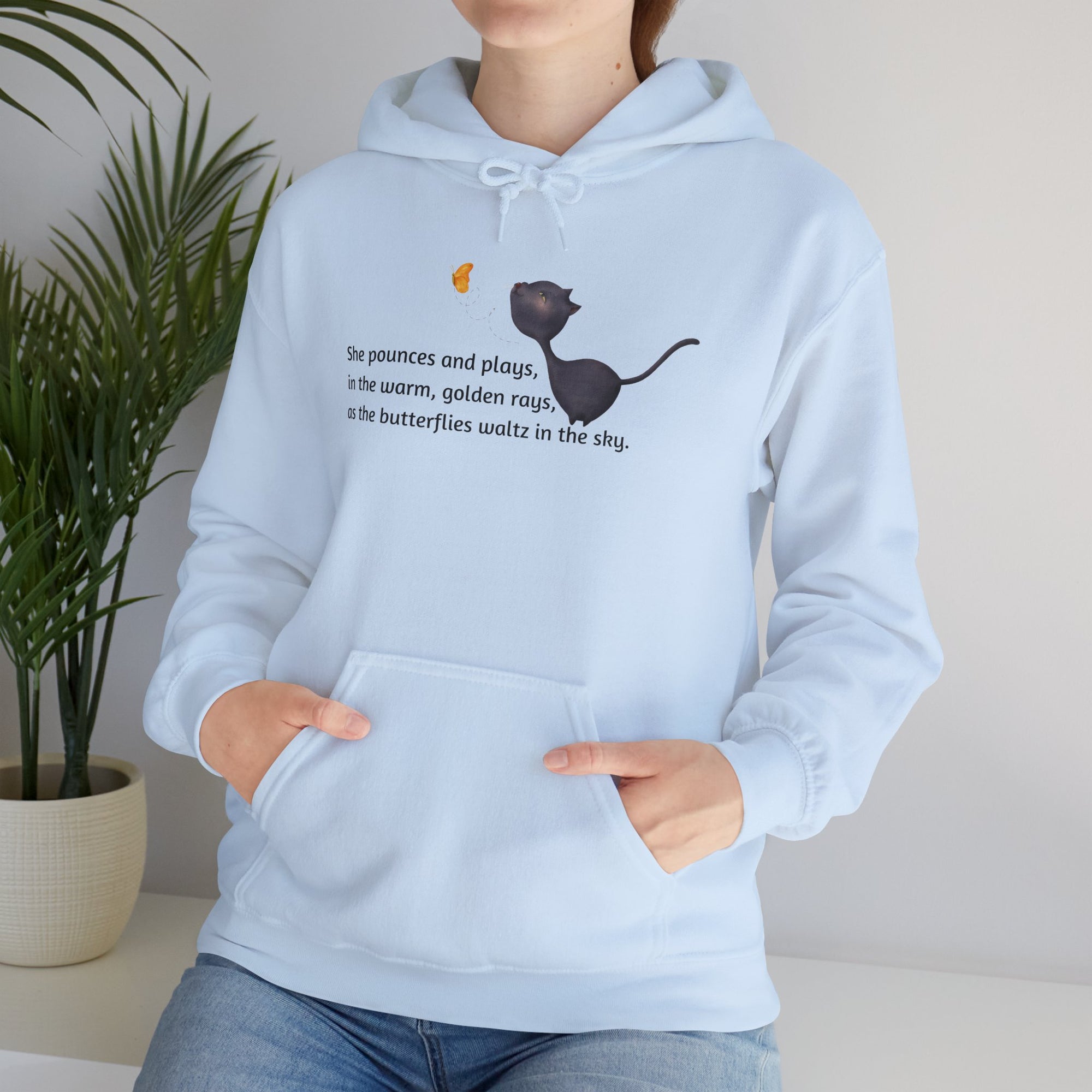 She Pounces & Plays Unisex Heavy Blend™ Hooded Sweatshirt
