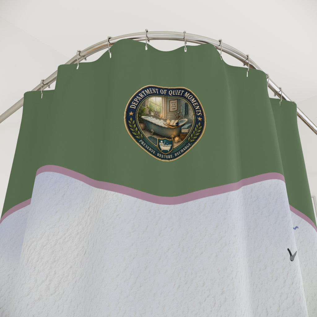 Department of Quiet Moments Botanical Shower Curtain