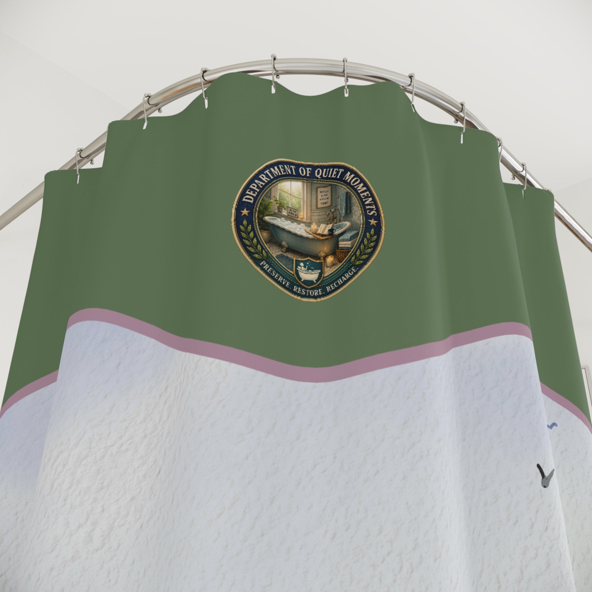 Department of Quiet Moments Botanical Shower Curtain