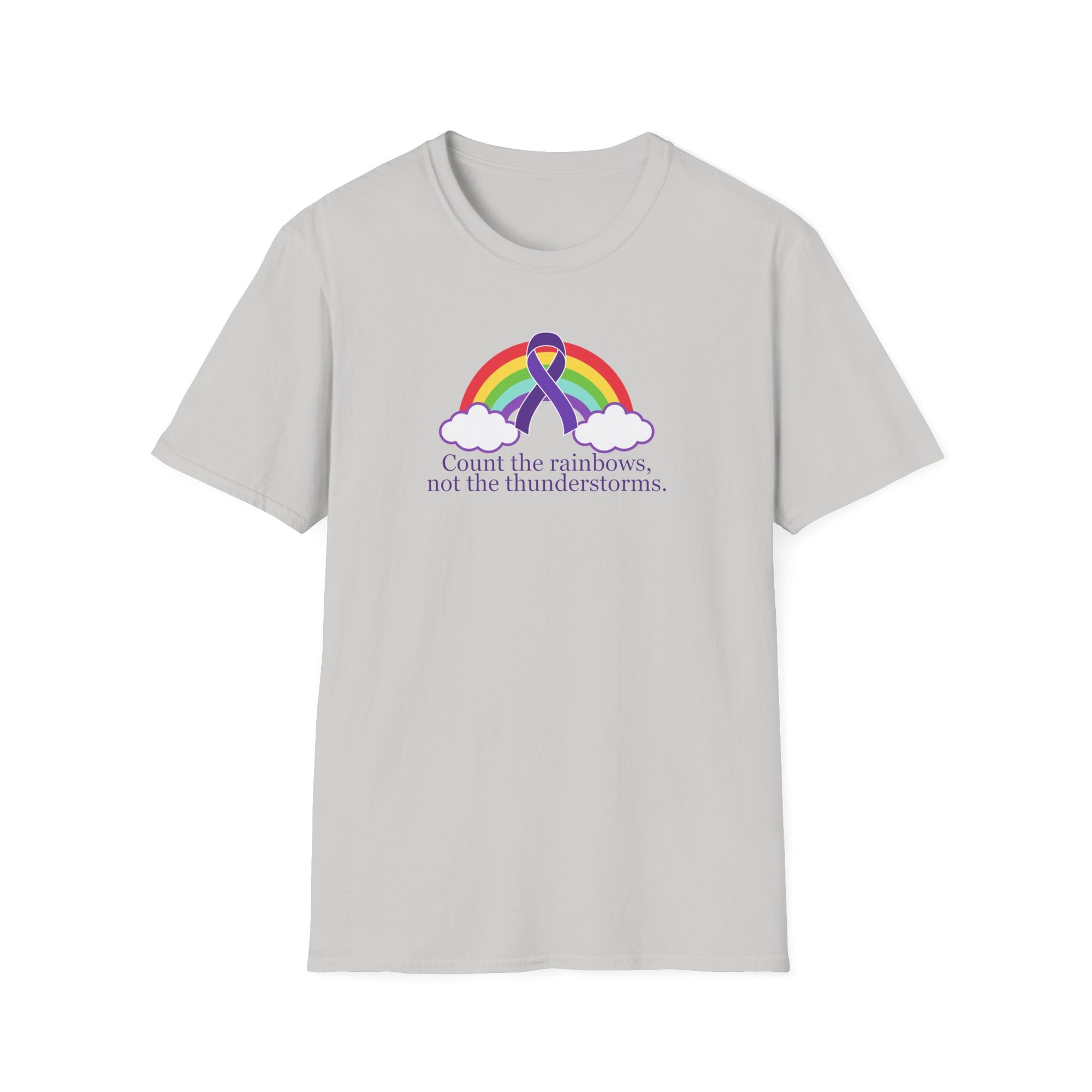 Unisex Softstyle T-Shirt - 'Count the Rainbows' Inspirational Tee