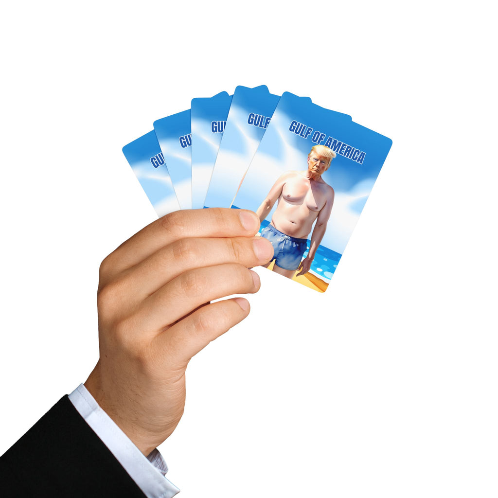 Funny Poker Playing Cards - American Gulf Theme with Ace of Spades Design