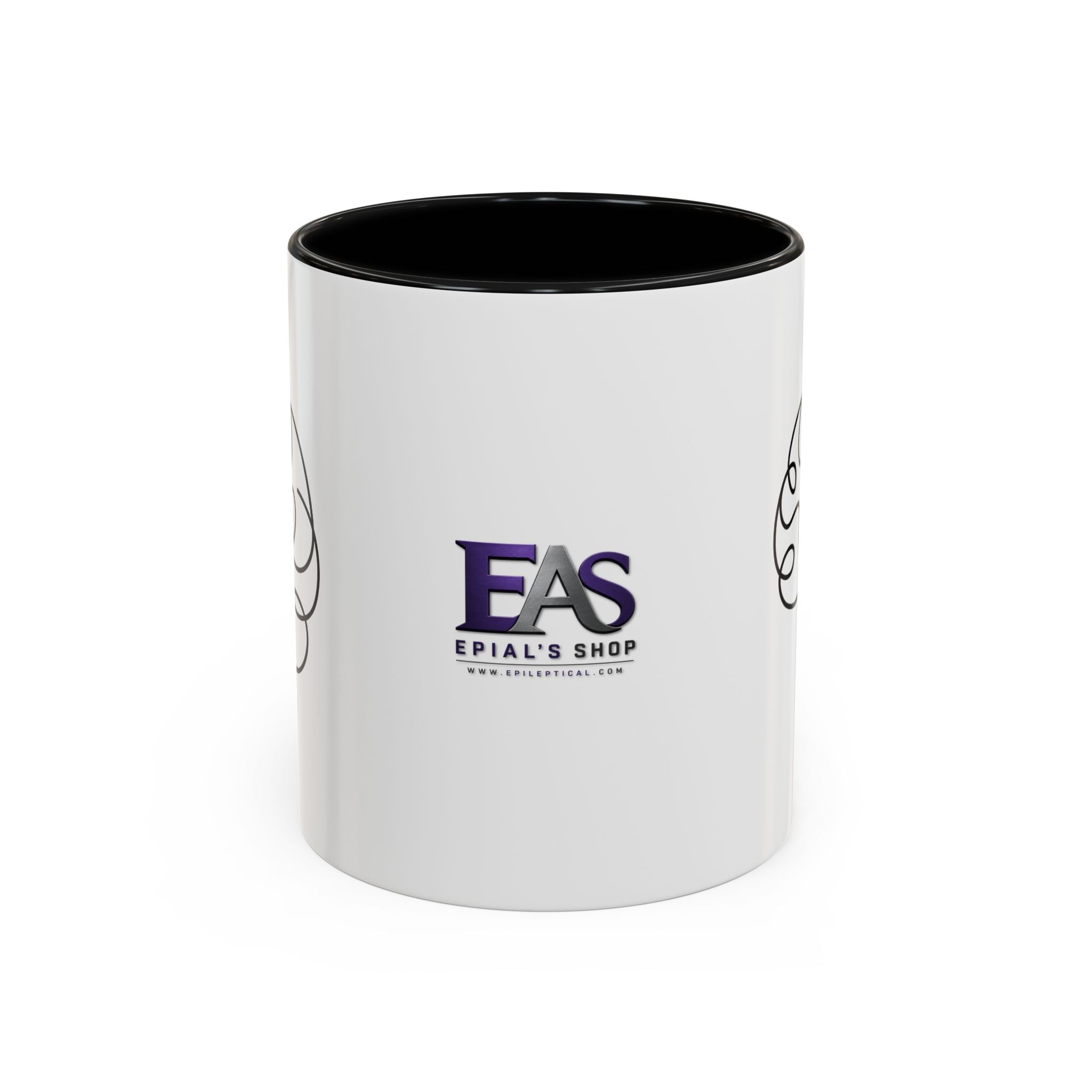 Brain Lightning Bolt Accent Coffee Mug