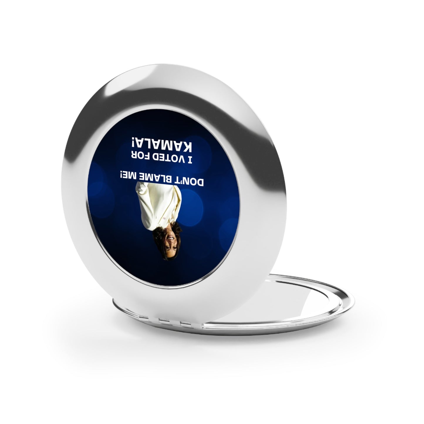 Compact Travel Mirror - Political Statement Mirror with 'I Voted for Kamala!' Printify