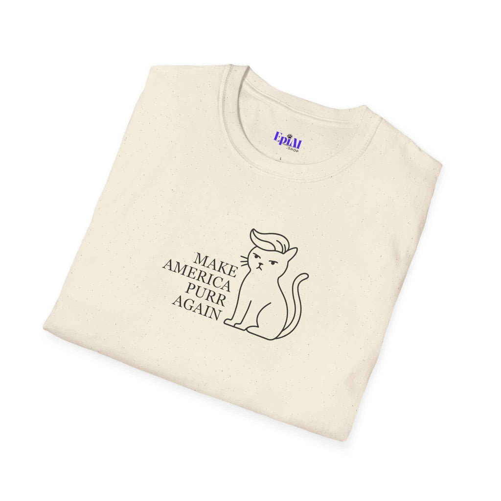 Make America Purr Again T-Shirt – Funny Cat Parody Tee