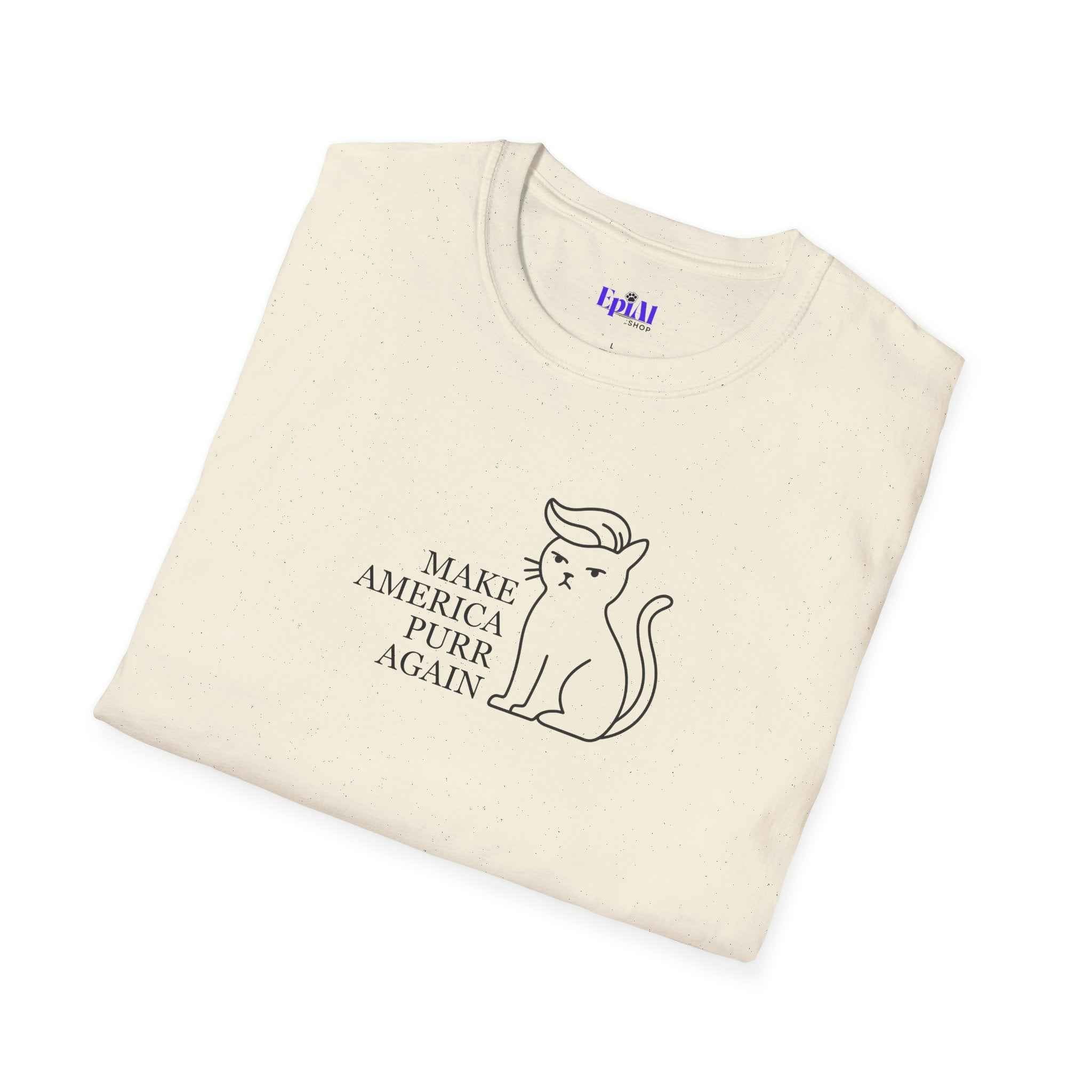 Make America Purr Again T-Shirt – Funny Cat Parody Tee
