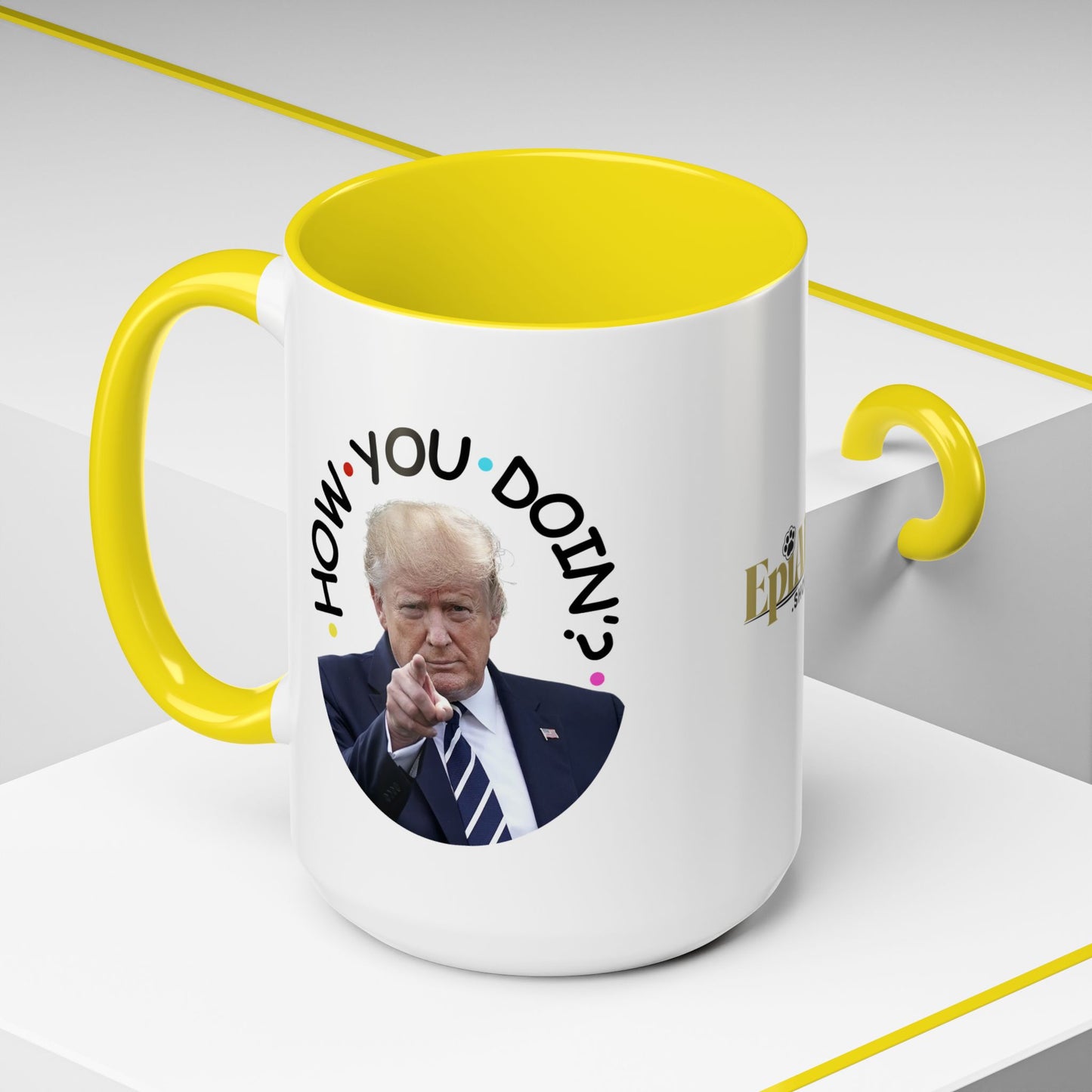 Funny Accent Coffee Mug - "How You Doin'?" - Perfect Gift for Trump Fans