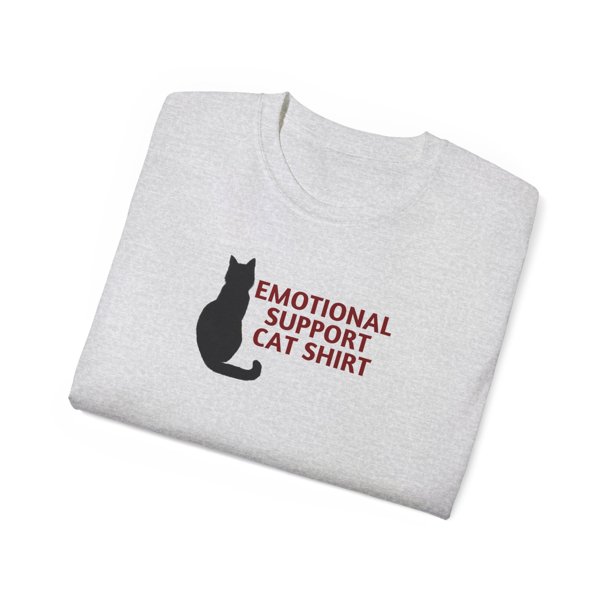 Emotional Support Cat Shirt, Unisex Ultra Cotton Tee - T - Shirt - Epileptic Al’s Shop