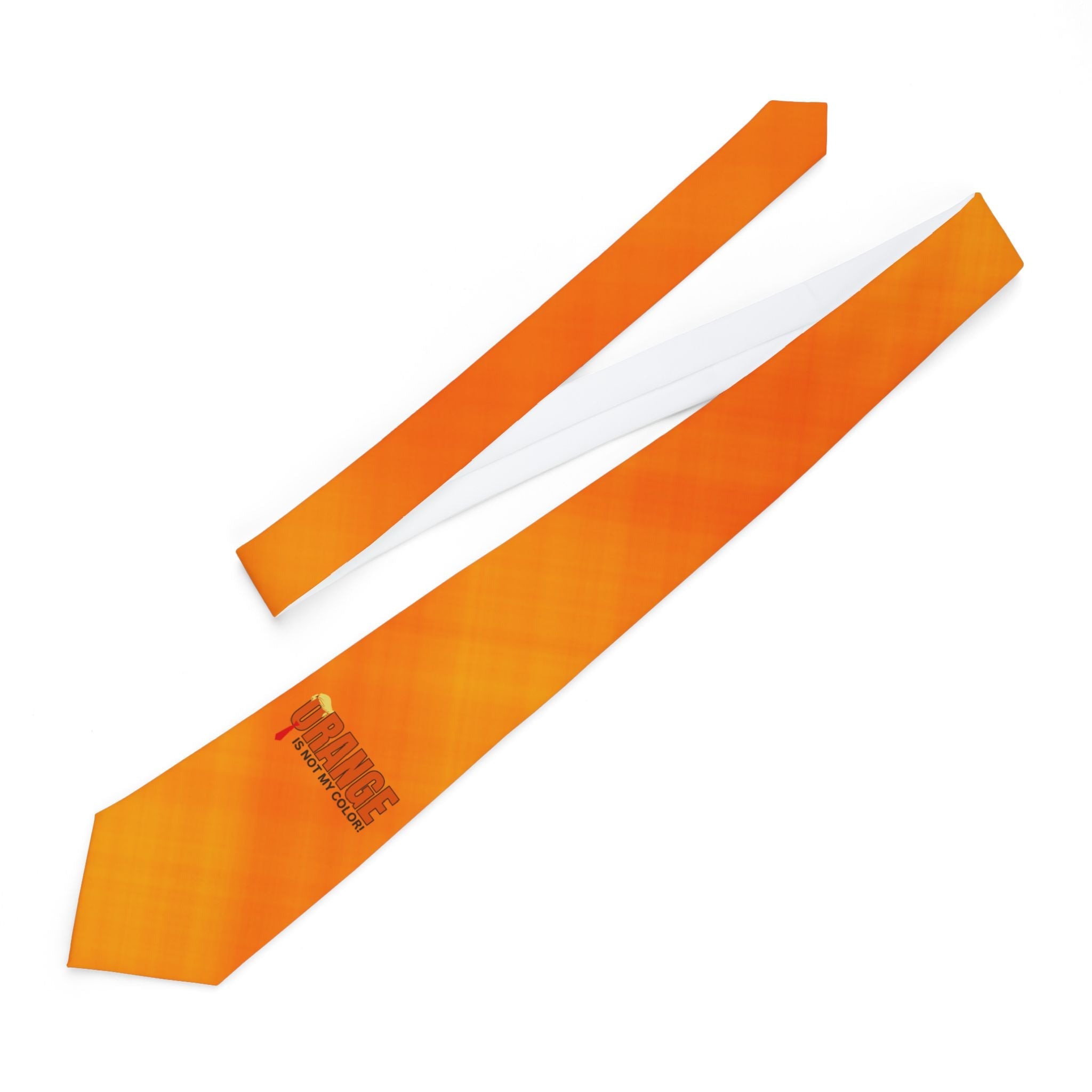 'Orange is Not My Color' Humor Tie for Men - Perfect for Parties & Events Printify