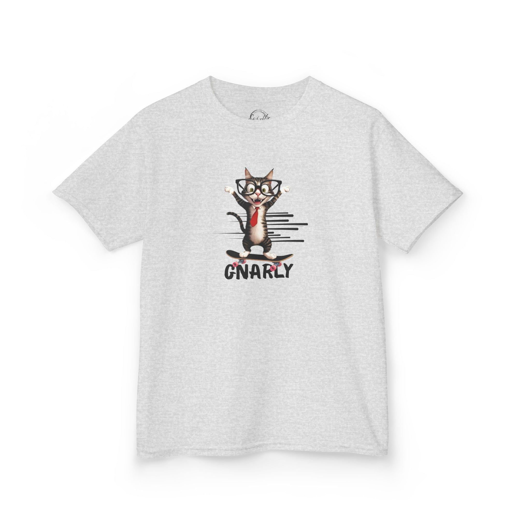 Kids Gnarly Cat Tee - Fun and Playful Cotton T-Shirt for Children