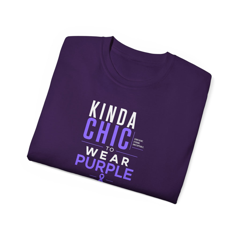 Kinda Chic to Wear Purple Epilepsy Awareness T-Shirt