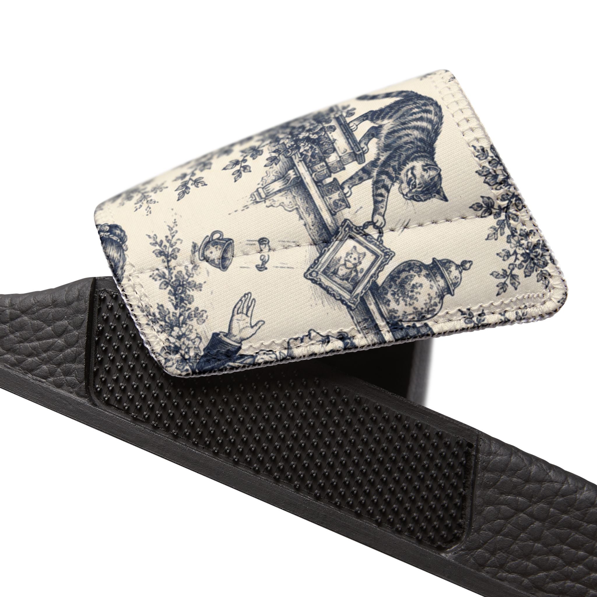 Toile Cats Slide Sandals (Removal Straps)