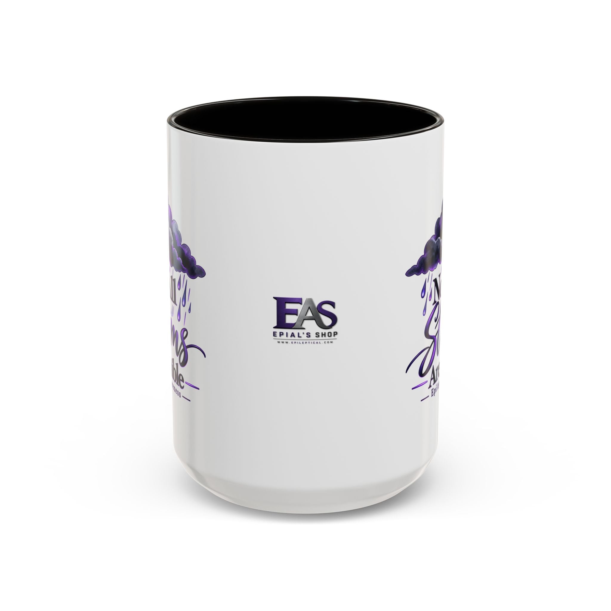 Not All Storms Are Visible Epilepsy Awareness Mug | Purple Storm Cloud Coffee Cup (11oz/15oz)