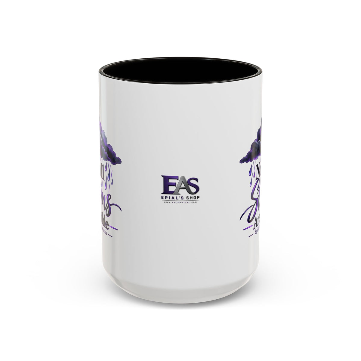 Not All Storms Are Visible Epilepsy Awareness Mug | Purple Storm Cloud Coffee Cup (11oz/15oz)