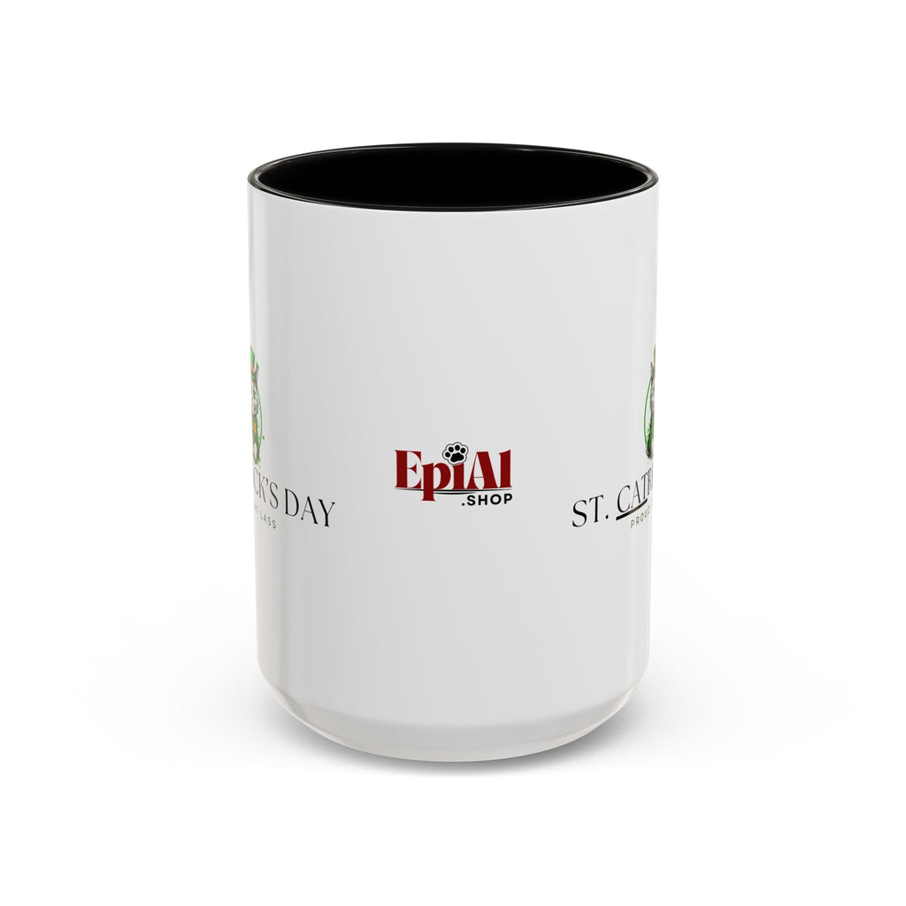 St. Patrick's Day Cat Coffee Mug - Proud Cat Lass Design Printify