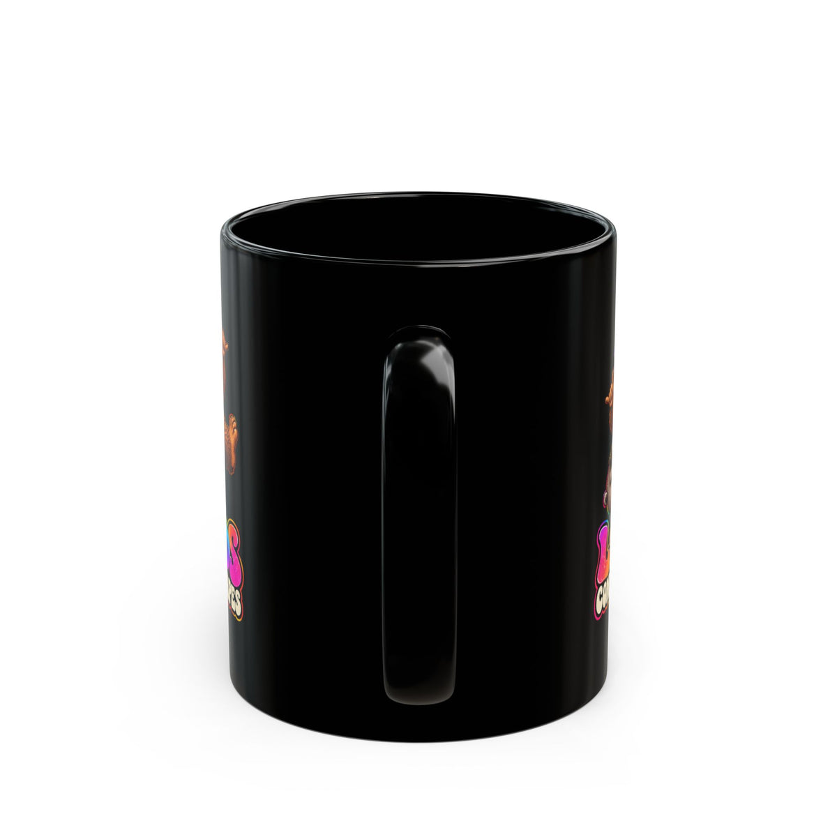 Legends Come in All Shapes | Bigfoot & Jimothy Raccoon Black Ceramic Mug (11oz/15oz)