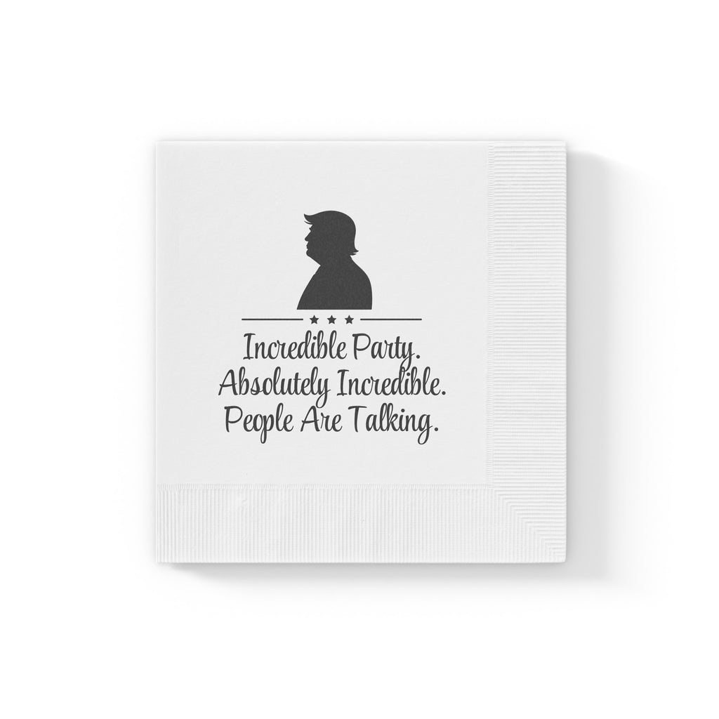 Incredible Party. Absolutely Incredible. Parody Party Napkins