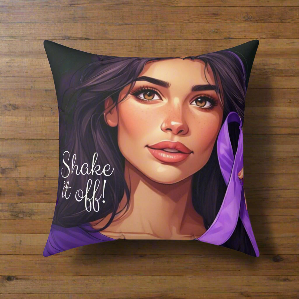 Motivational Shake It Off Decorative Pillow, Home Decor