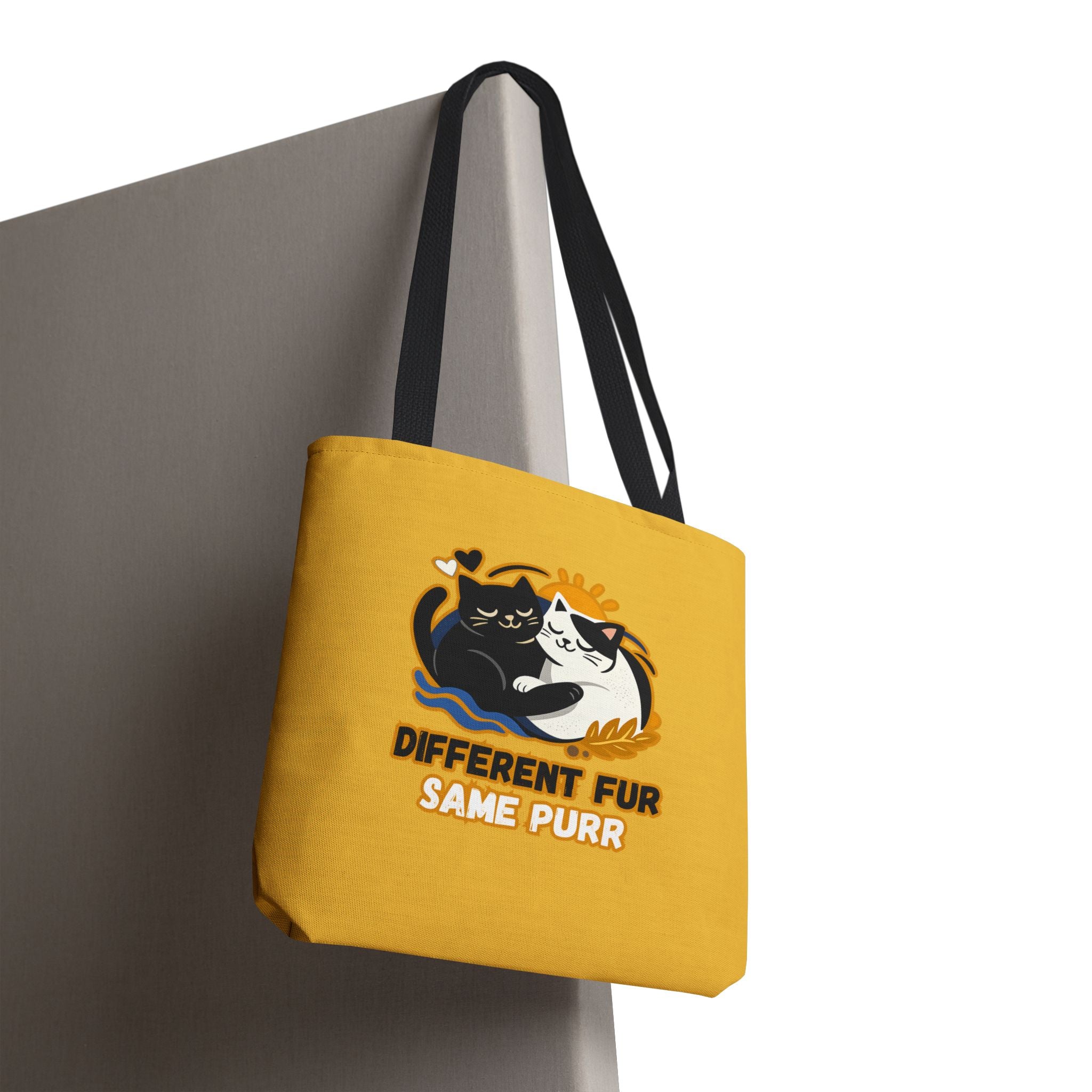 Different Fur, Same Purr Cat Tote Bag – Cozy Friendship Market Bag