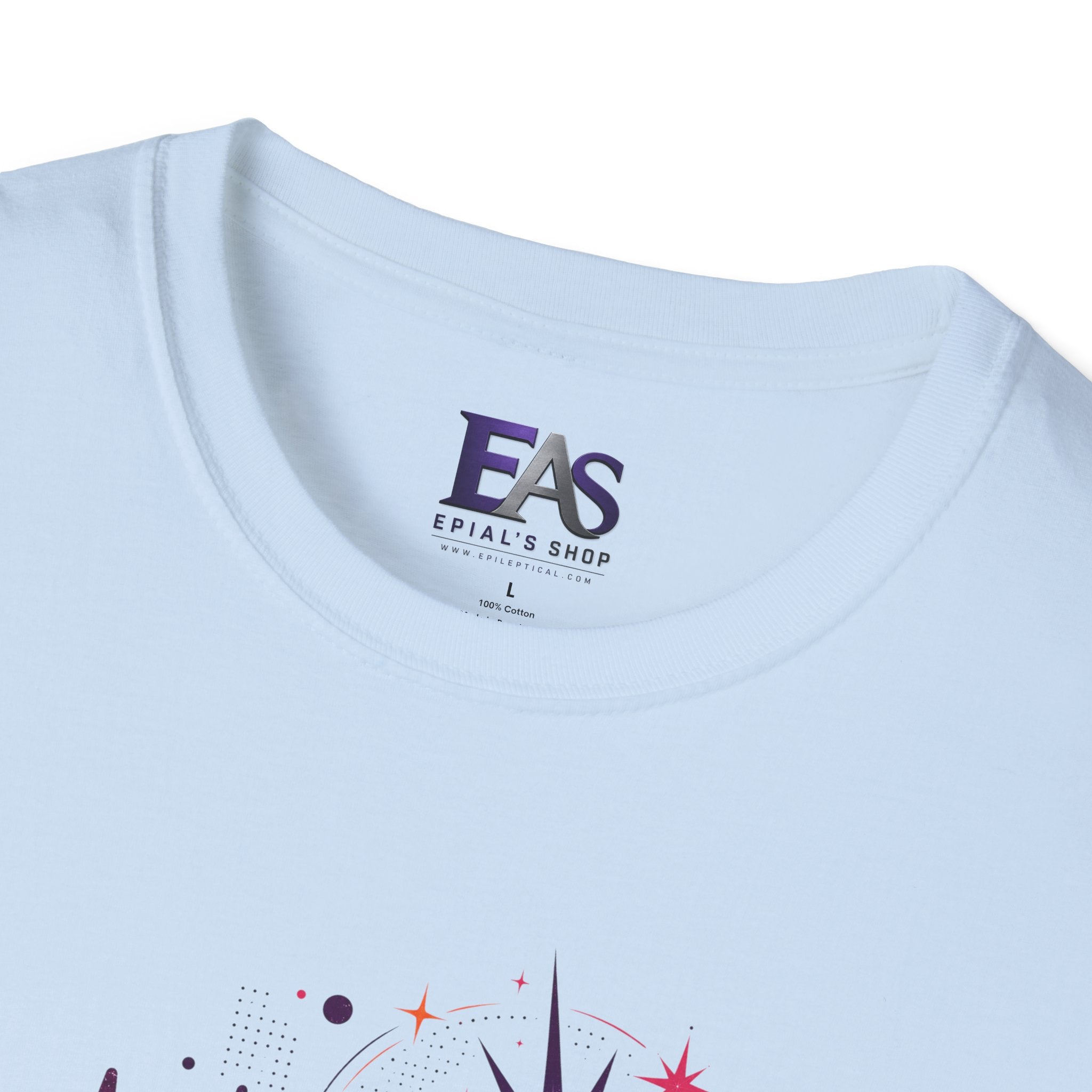 Static & Stardust Retro Epilepsy Awareness T-Shirt | Abstract Brainwave Tee