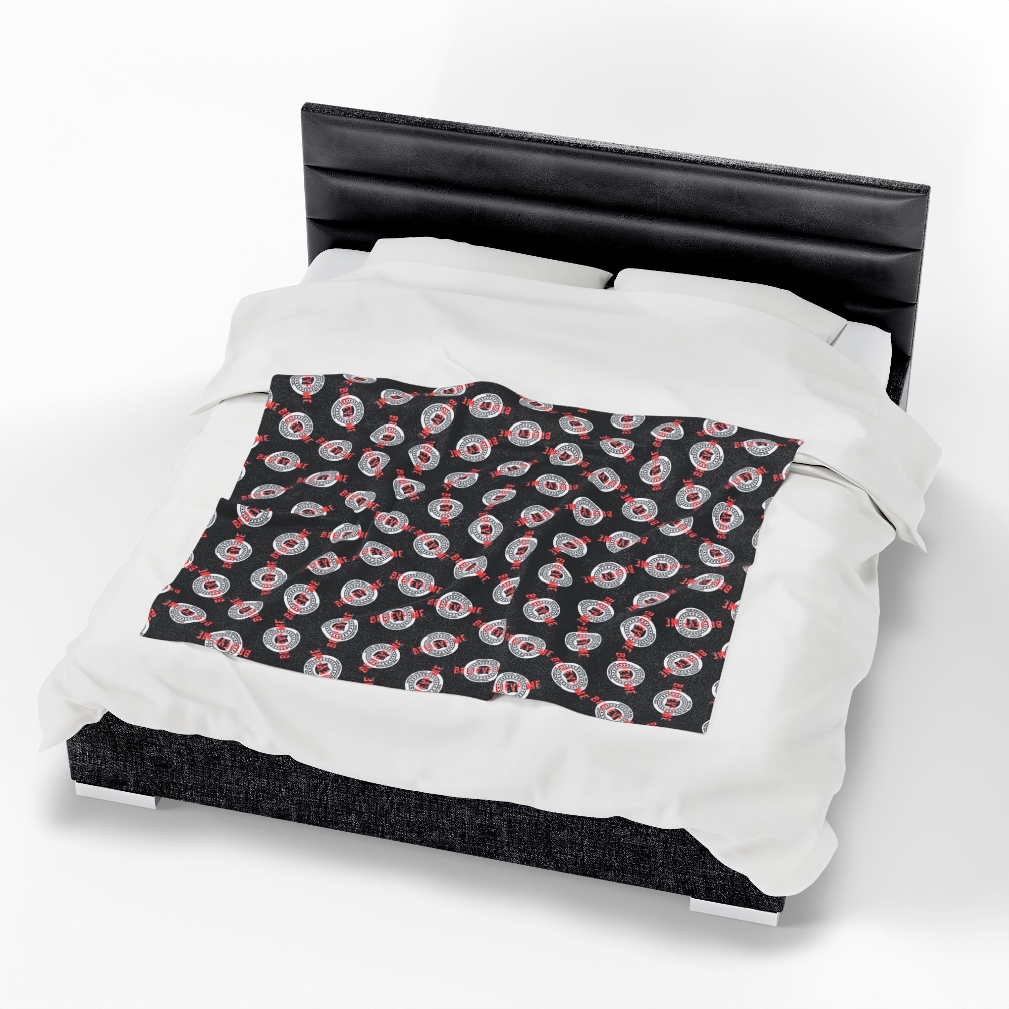 “Believe Me” Official Seal Velveteen Blanket – Political Parody Throw