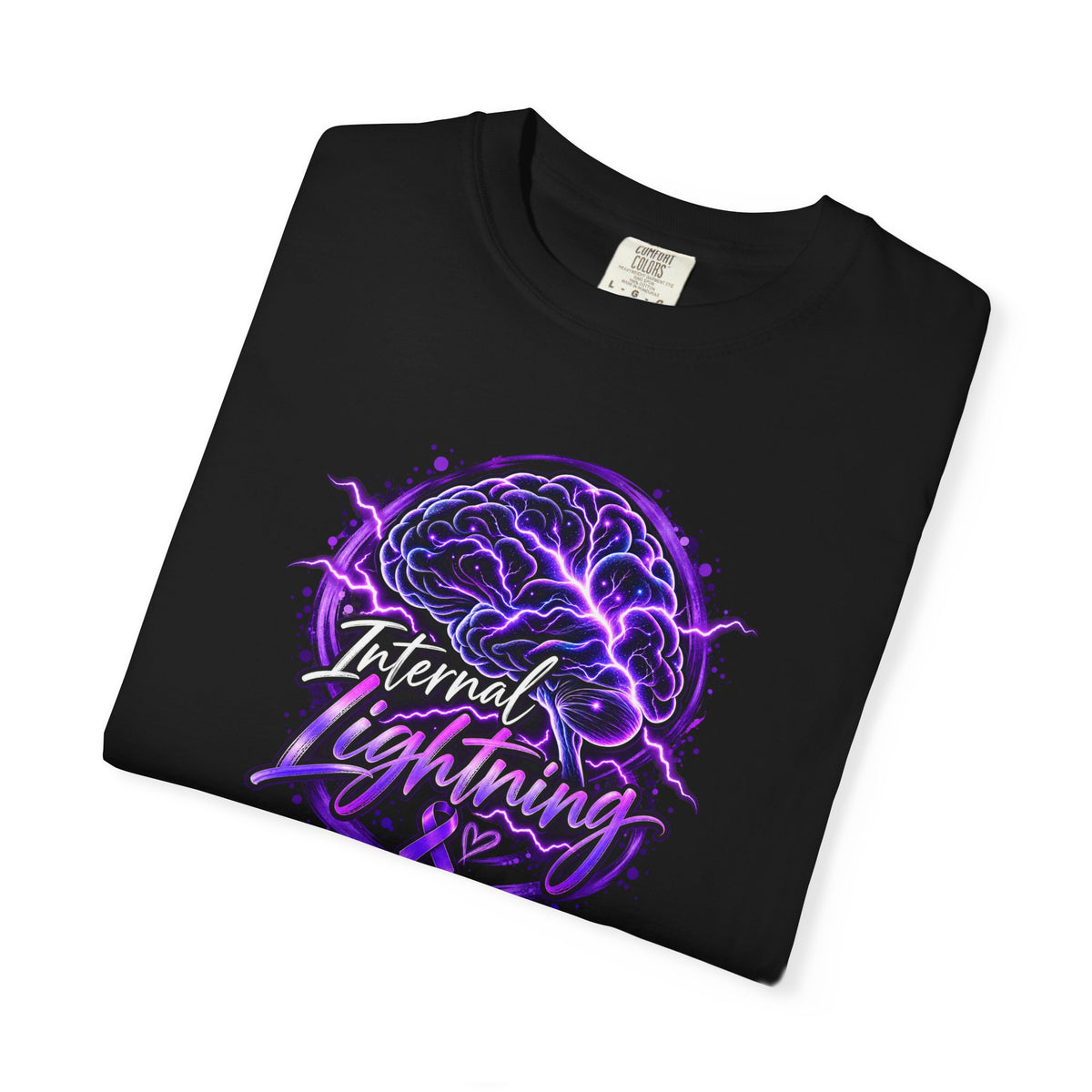 Internal Lightning Epilepsy Awareness Garment-Dyed T-Shirt