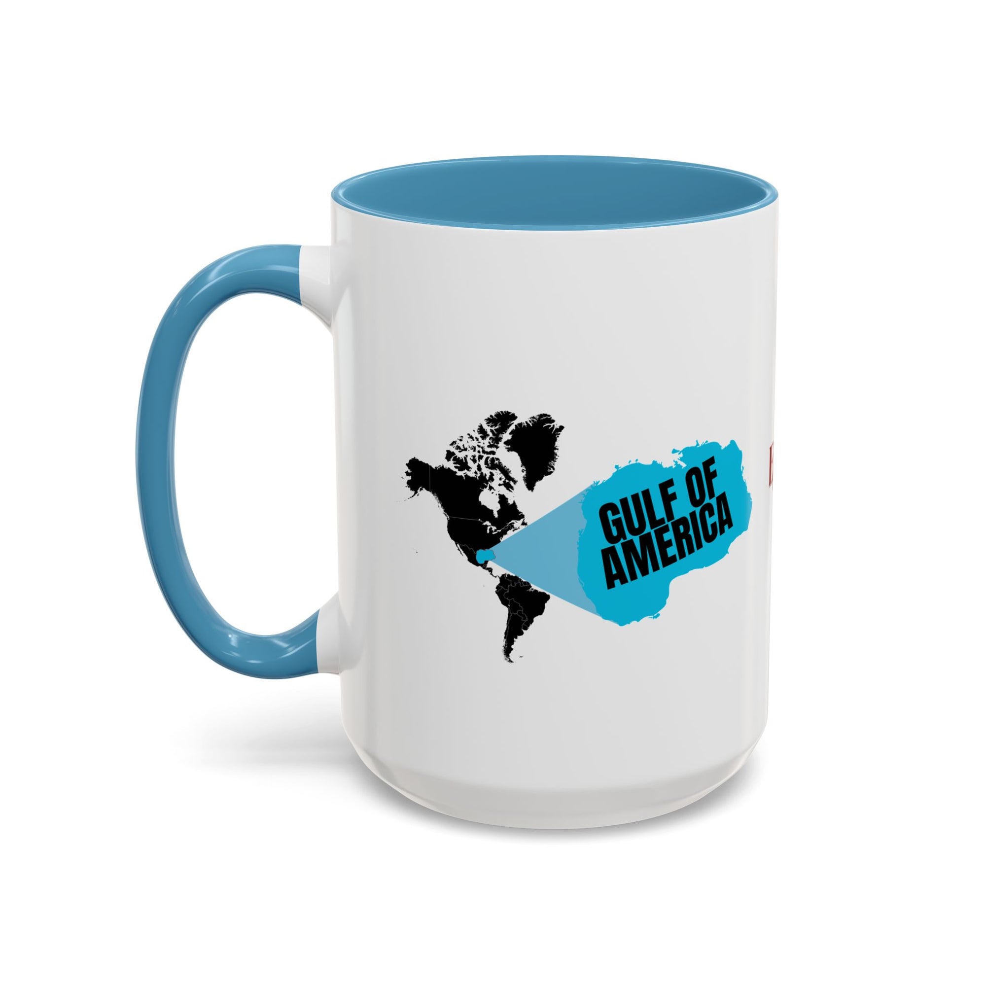 American Gulf Map Accent Coffee Mug